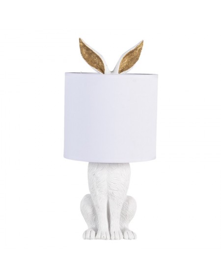 Lampa stołowa Rabbit biało-złota 45 cm