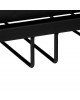 Wózek kuchenny metal-szkło czarny 93,5 cm