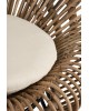 Fotel rattanowo-bambusowy Curl