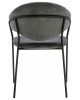 Krzesło Nomi ciemny szary - welur, podstawa czarna
