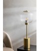 Lampa stołowa złoto szkło Erlin