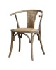 Krzesło drewniane z plecionką Bratto 2 szt.