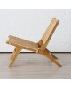 Fotel BOHO CORD - drewno jesionowe