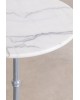 Stół barowy marmurowy blat Fluo Ø70 cm