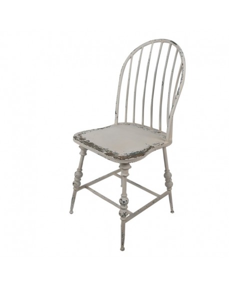 Krzesło metalowe postarzane Romantic