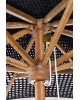 Ręcznie wykonany parasol drewno+makrama Myanna