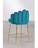 Krzesło barowe aksamitne Arna 65 cm