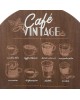 Dekoracja ścienna MDF Cafe Vintage 38 cm