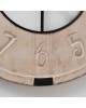 Zegar ścienny ∅ 70 cm SHABBY drewniany
