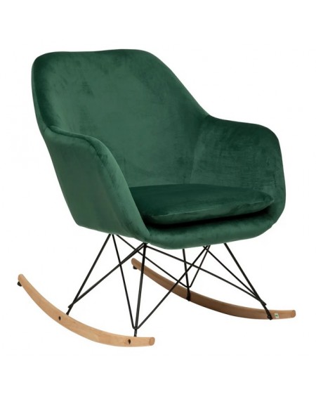Fotel bujany aksamit zielony Orvieto