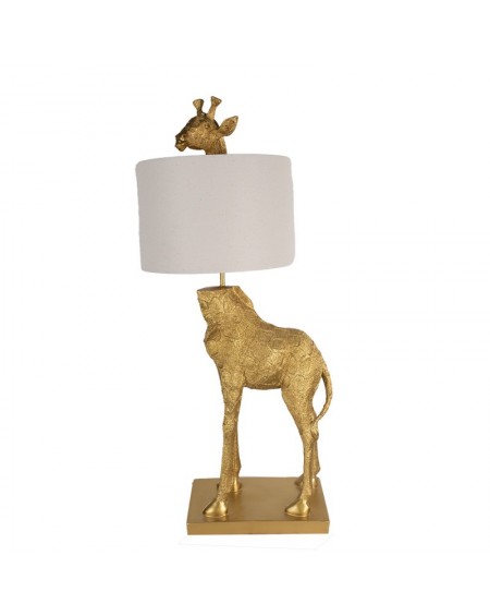 Lampa stołowa Żyrafa złota 39x30x85 cm