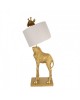 Lampa stołowa Żyrafa złota 39x30x85 cm