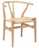 Krzesło Wood natural- drewno bukowe, naturalne włókno