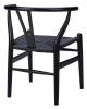 Krzesło Wood full black- drewno bukowe, czarne włókno