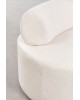 Fotel biały teddy okrągły Orvieto