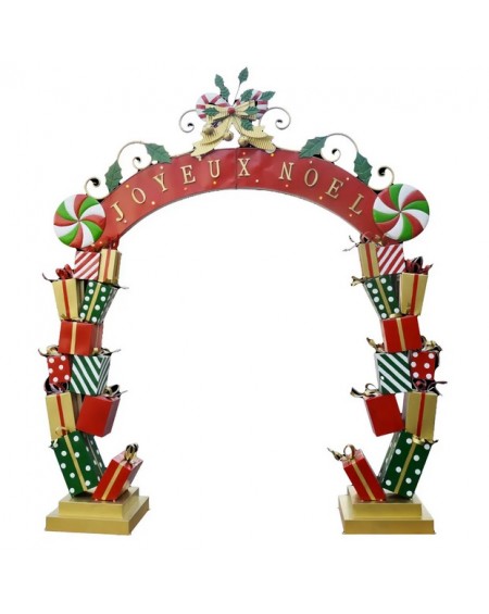 Ogromna dekoracja świąteczna- łuk z prezentami LED 310 cm