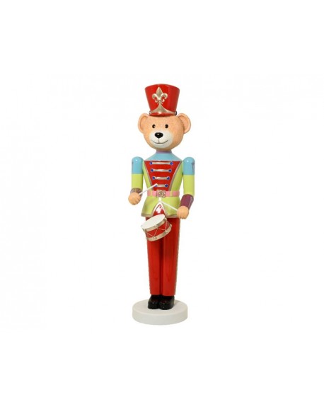 Duża figurka świąteczna Miś z bębenkiem 190 cm