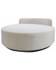 Fotel sofa biały teddy okrągły Orvieto Ø150 cm