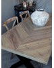 Stół drewniany ne metalowej podstawie Chic 200 cm