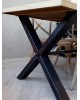 Stół drewniany ne metalowej podstawie Chic 200 cm