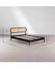 Łóżko drewniane z plecionką wiedeńską 160x200 cm