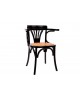 Krzesło drewniane 78x46x59 cm SEGO-I czarne