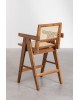 Krzesło barowe drewniane z podłokietnikami Kiemer 65 cm