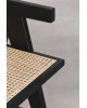 Krzesło barowe drewniane z podłokietnikami Kiemer 65 cm