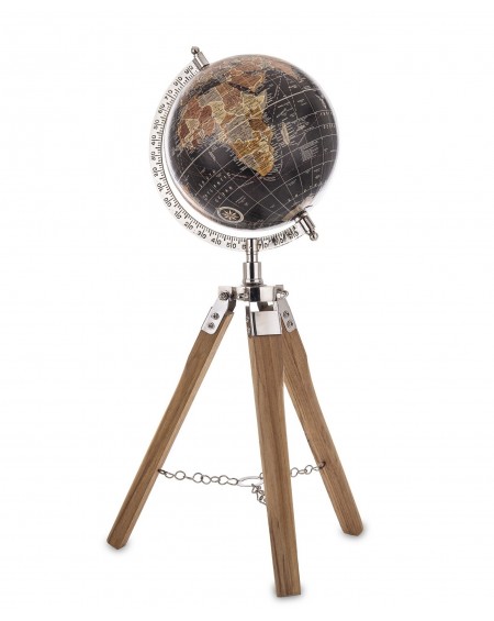 Dekoracja - globus na trójnogu 47,5x24 cm STATIIV