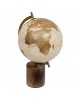 Globus drewno mango beż-złoto 35 cm