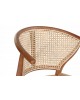 Krzesło drewniane z plecionką wiedeńską ART brązowe