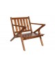 Fotel drewniany z tapicerką 76x77x64 cm IBIZA