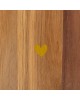 Osłonka drewno akacji z sercem Ø18 cm