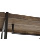 Regał metalowy loftowy drewno mango 130x47x205 cm