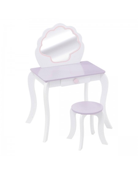 Toaletka dla dziewczynki ze stołkiem Conchiglia