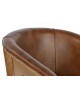 Fotel skórzany VASTRA-I kubełkowy 79x57x59 cm