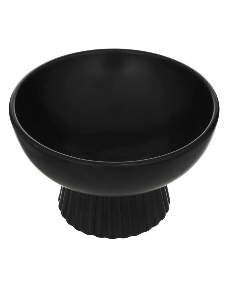 Misa ceramiczna czarna na nóżce Ø 22 cm