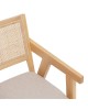 Krzesło z podłokietnikami drewniane Alia