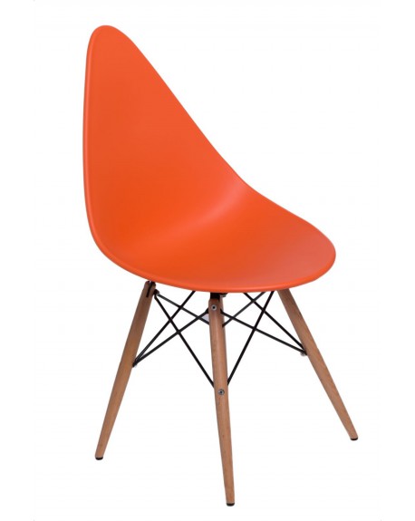 Krzesło Ruer pomarańczowe