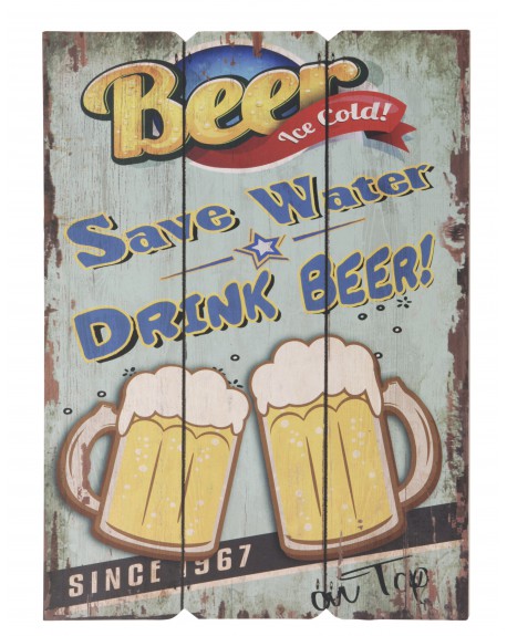 Szyld Save Water Drink Beer
