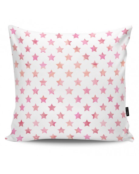 Poduszka dekoracyjna Stars pink