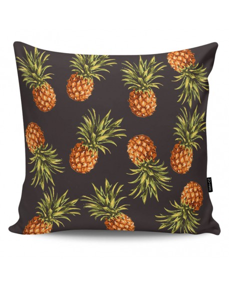 Poduszka dekoracyjna Pineapples black
