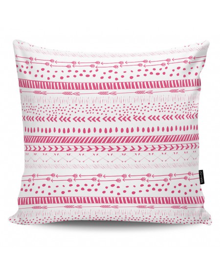 Poduszka dekoracyjna Aztec pink
