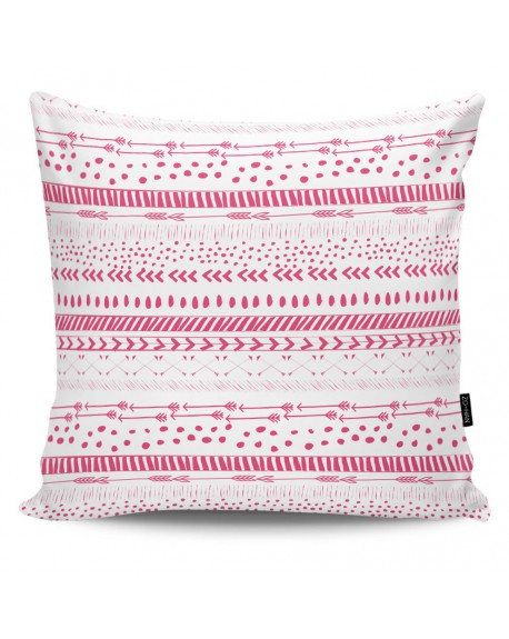 Poduszka dekoracyjna Aztec pink