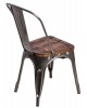 Krzesło Metalove Wood metaliczne sosna