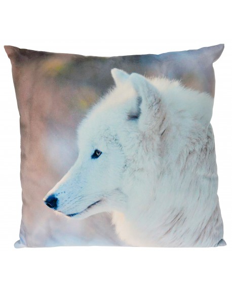 Poduszka dekoracyjna z wilkiem
