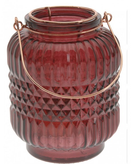 Lampion szklany Burgundy