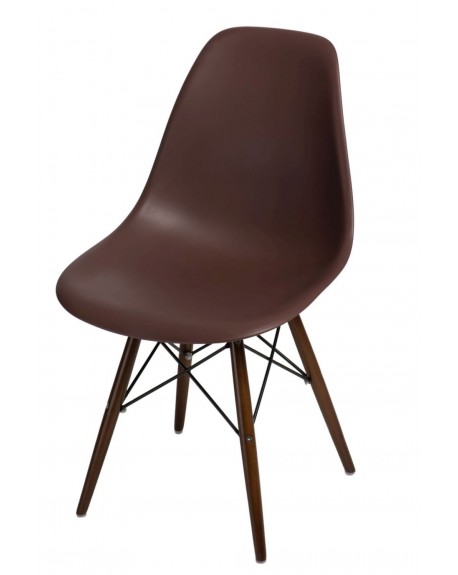 Krzesło Comet brązowe bukowe/brązowe